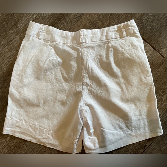 Kenneth Cole White Linen Short Size 8 - Picture 4 of 4